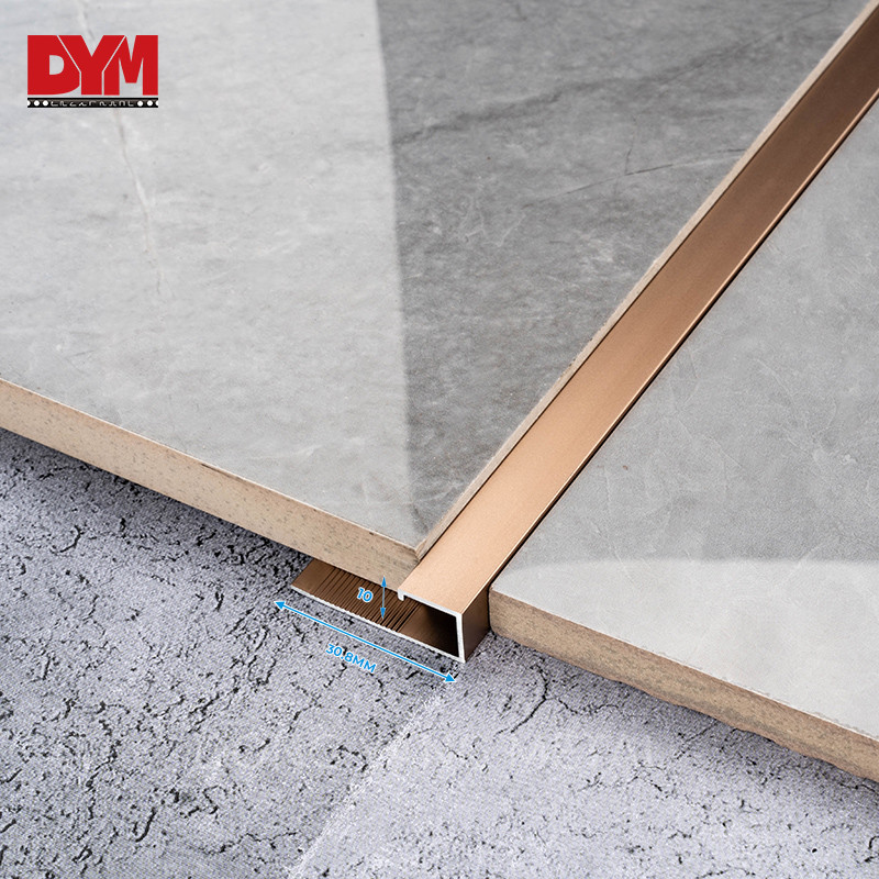 C-Shaped Tile Trim For Wall Panel
