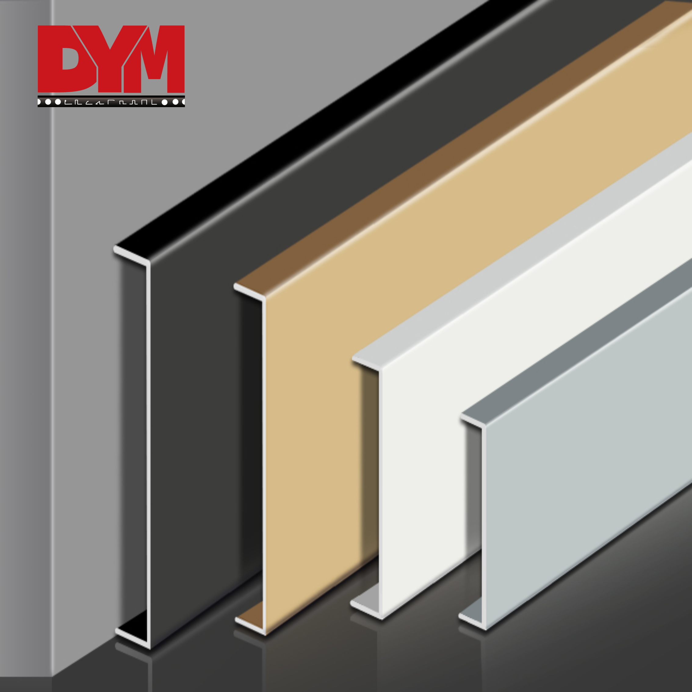 Aluminum U-shaped Metal Skirting Baseboard  