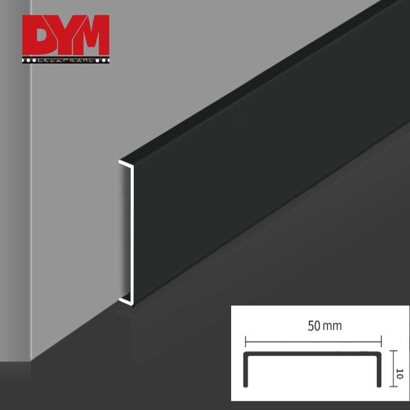 Aluminum U-shaped Metal Skirting Baseboard  