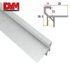 Aluminum External Stair Nosing Led Profile