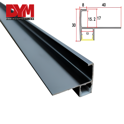 Aluminum External Stair Nosing Led Profile