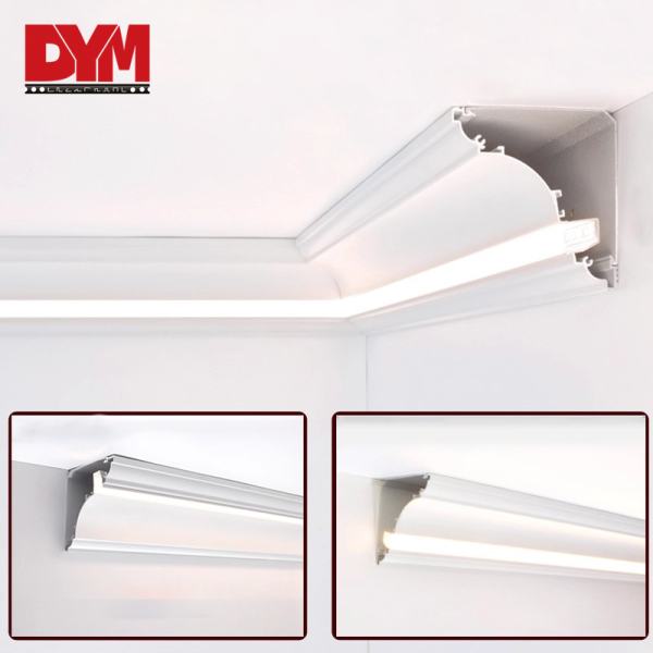 LED ceiling profile for corner edge strip