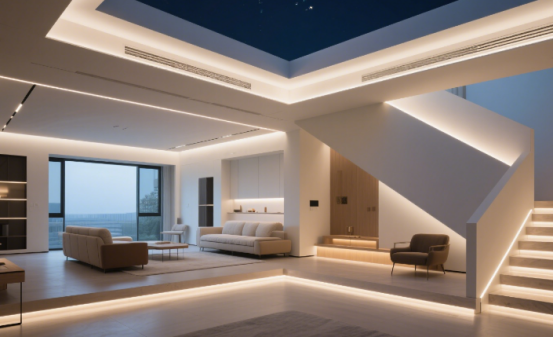 LED Skirting Profiles Effect