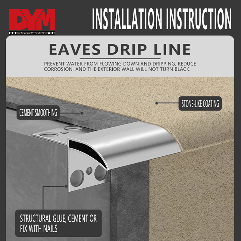 Balcony tile edge profiles