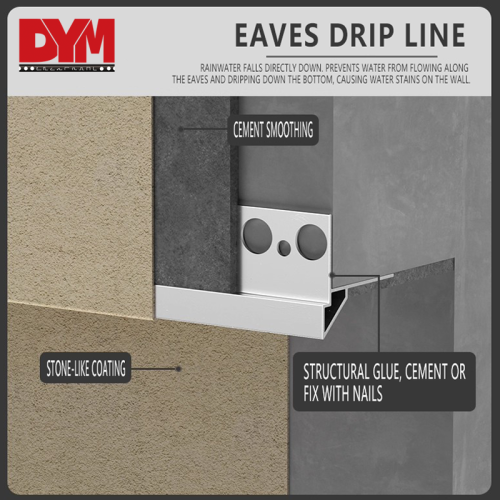 Aluminum Balcony Rain Drip Edge