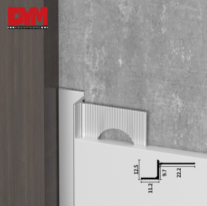 Aluminum wall surface process shadow joints