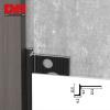Aluminum wall surface process shadow joints