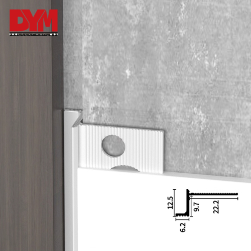 Aluminum wall surface process shadow joints