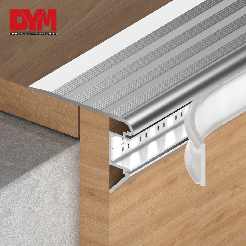 Aluminum LED External Stair Nosing Trim