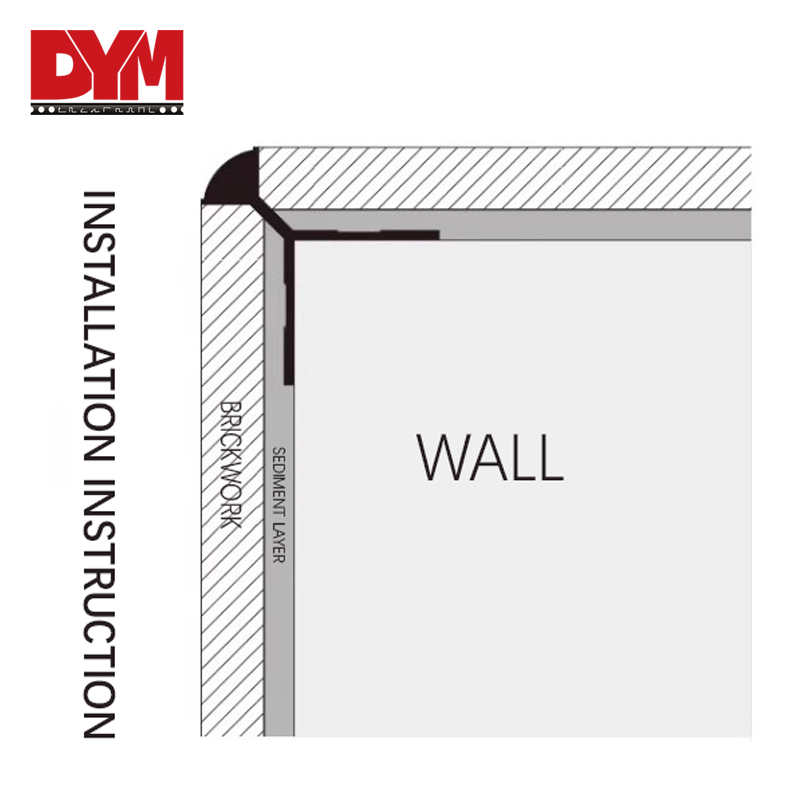 C-Shaped Tile Trim For Wall Panel