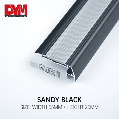 Aluminum Black Stair Nosing With Led Light