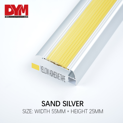 Aluminum Black Stair Nosing With Led Light