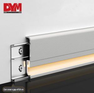 Aluminium Skirting board with Led strip