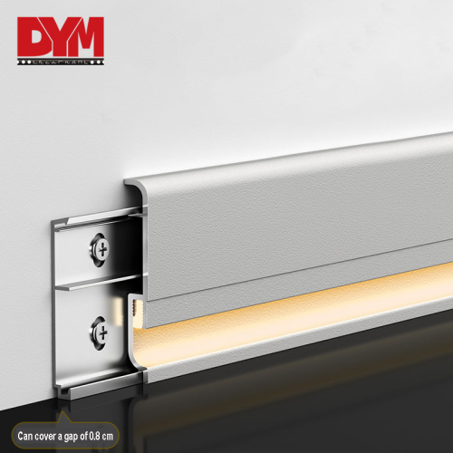 Aluminium Skirting board with Led strip