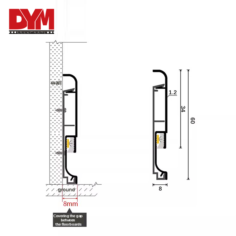 led aluminum skirting
