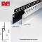 Aluminium wall Plastering profile Skirting board with Led strip