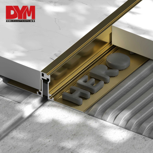 Aluminum Overlapping Structure Movement Joints with rubber strips