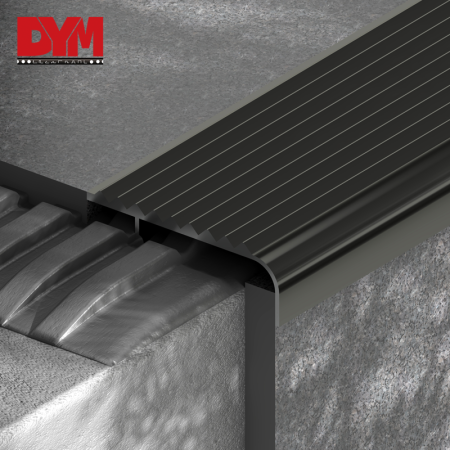 Aluminum F Shape Anti-slip Stair Nosing