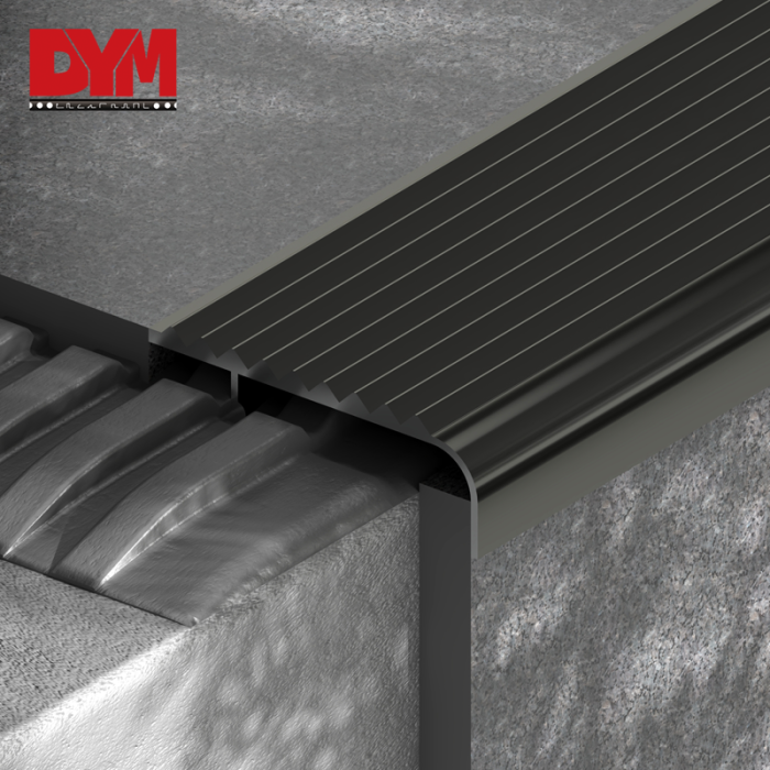 Aluminum F Shape Anti-slip Stair Nosing