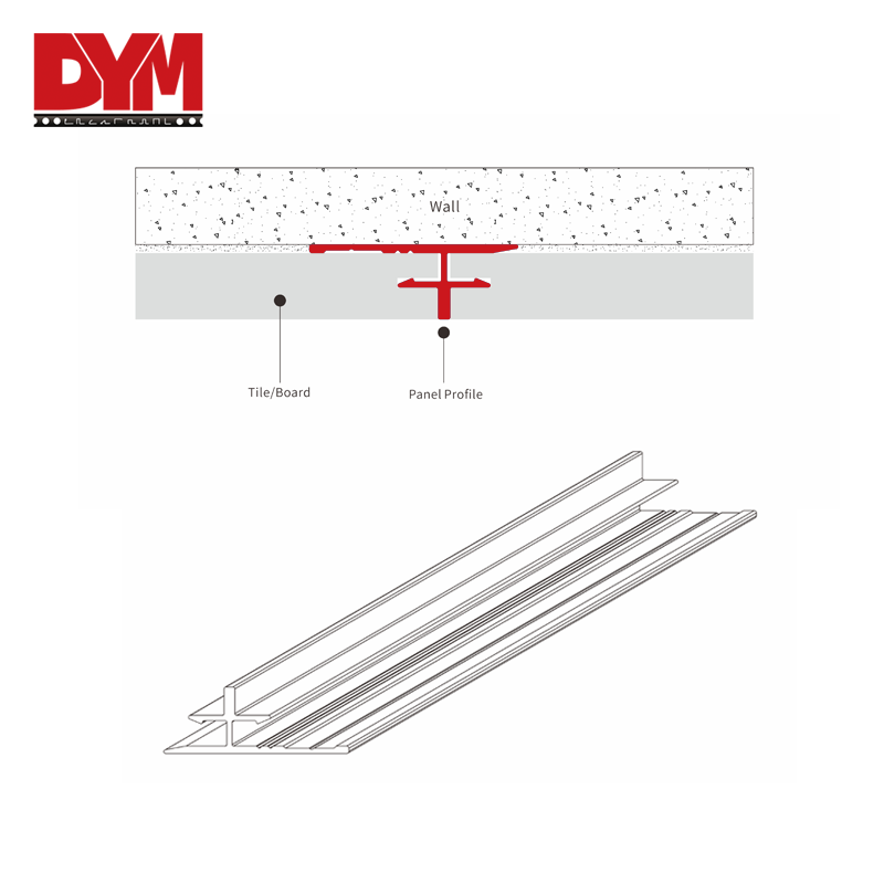 C-Shaped Tile Trim For Wall Panel