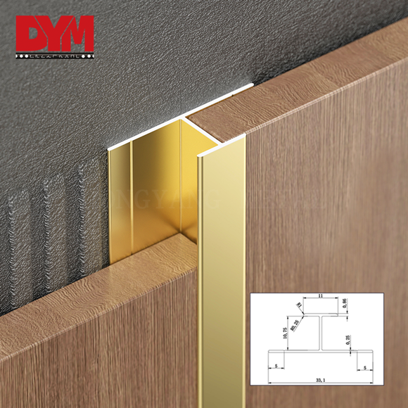 C-Shaped Tile Trim For Wall Panel