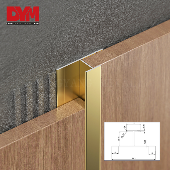 C-Shaped Tile Trim For Wall Panel