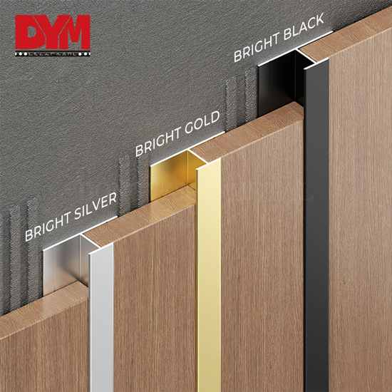C-Shaped Tile Trim For Wall Panel