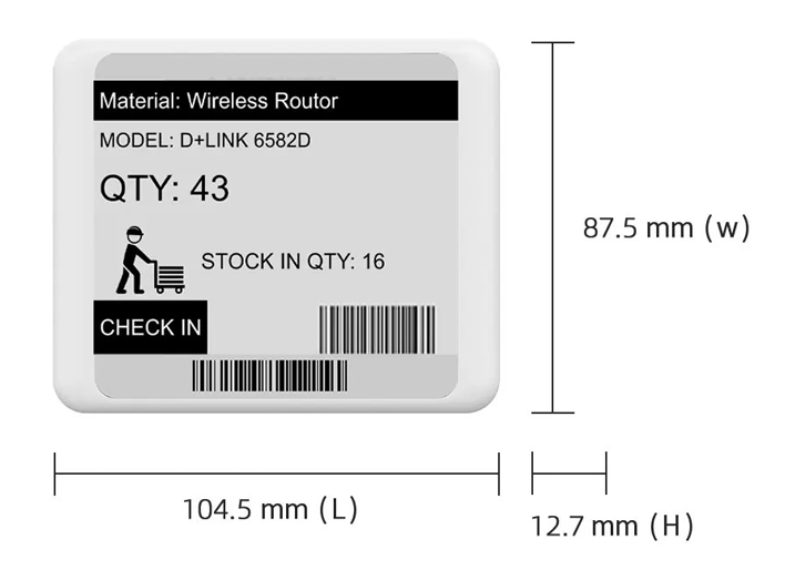 electronic warehouse labels