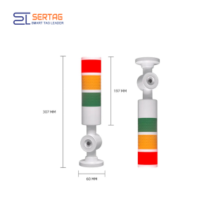 Pick to Light Tower Light in Warehouse Put to Light System, 30m Communication Radius, 3 RGB lights