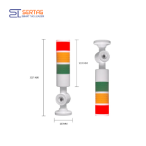 Pick to Light Tower Light in Warehouse Put to Light System, 30m Communication Radius, 3 RGB lights