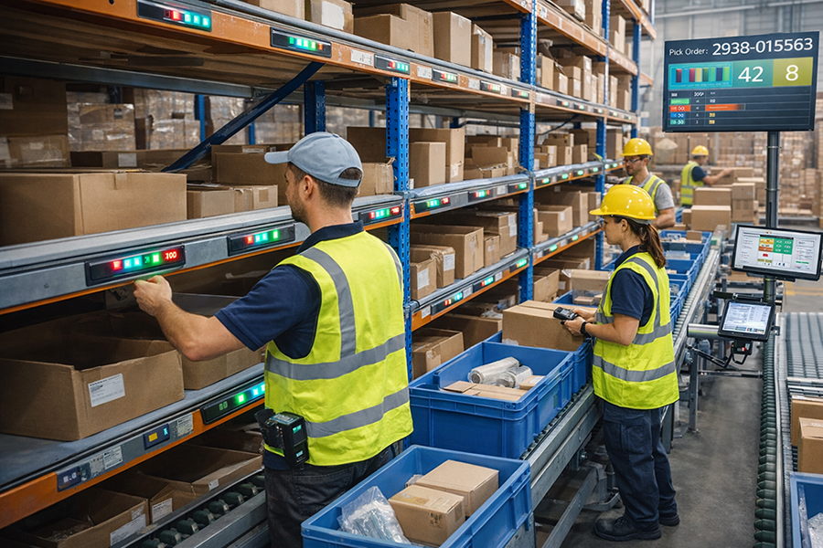 pick to light for small warehouses