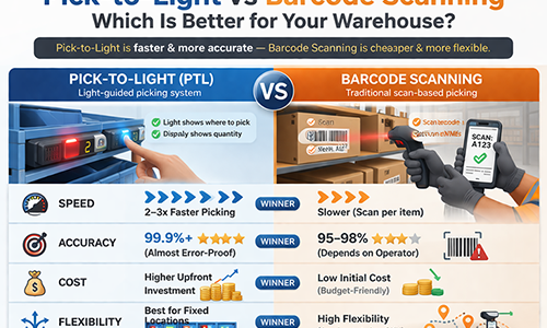 Pick to Light vs Barcode Scanning: Which Is Better for Your Warehouse?