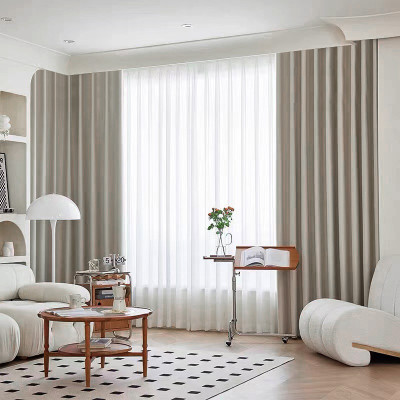 Blackout Faux Linen Curtain | Soft Texture Drapes for Living Rooms | Custom Curtain | Wholesale