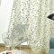 Green Leaves Embroidery Sheer Curtain Voile Drapery for Living Room