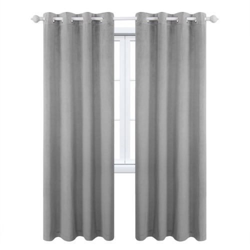 Solid Color Velvet Curtain Drapes Soft Texture Room Darkening Curtain | 280gsm+ | Wholesale