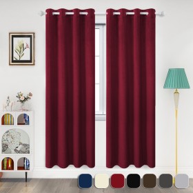 Solid Color Velvet Curtain Drapes Soft Texture Room Darkening Curtain | 280gsm+ | Wholesale