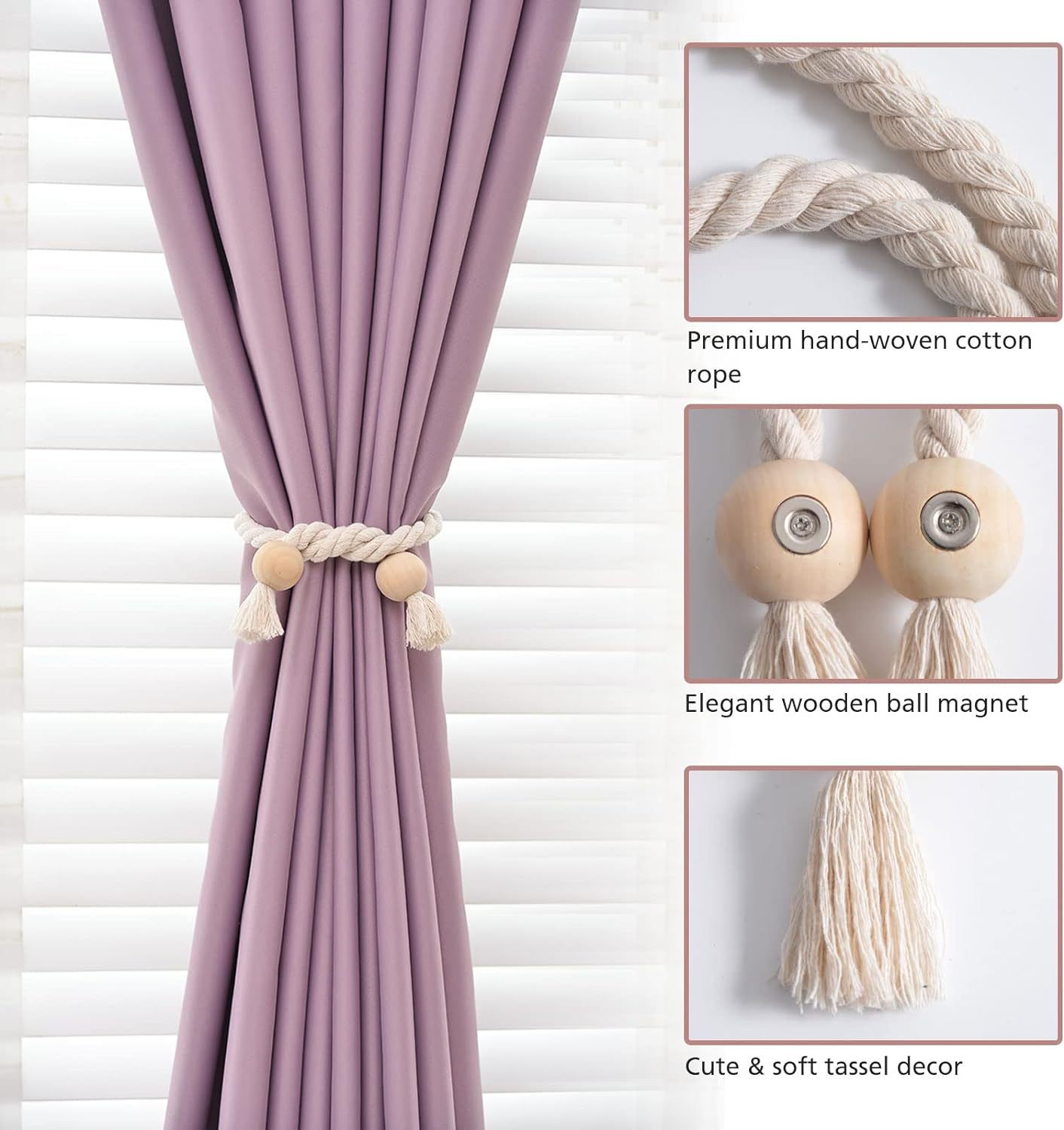 Magnetic Curtain Tiebacks