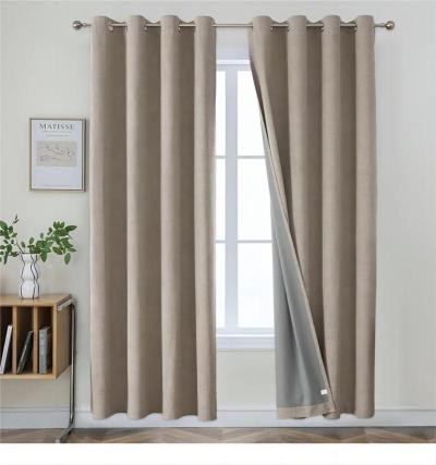 100% Total Blackout Curtains | Solid Color Faux Linen Thermal Curtains | Costom Curtain | Wholesale