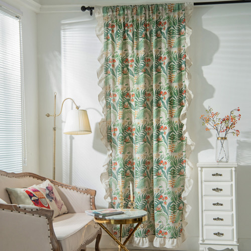 Floral Light-filtering Curtains | Semi Blackout Curtains for Living Room | Wholesale Curtain