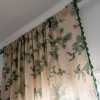 Tassel-Trimmed Botanical Light-filtering Curtains | Semi Blackout Curtains | Custom Curtain Factory
