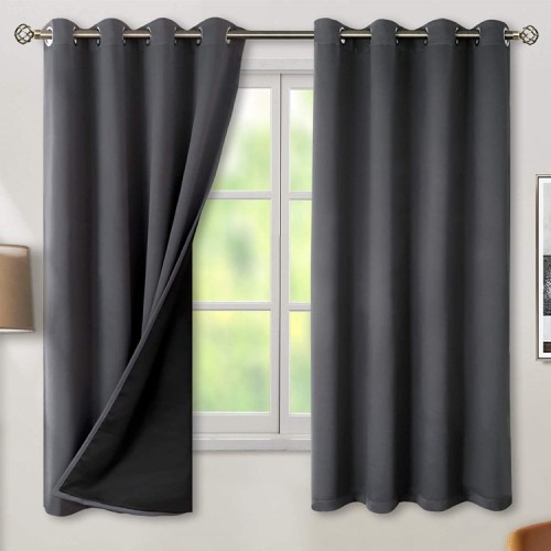 100% Blackout Curtains for Bedroom | Double Layer Thermal Curtains | Costom Curtain Manufacturer