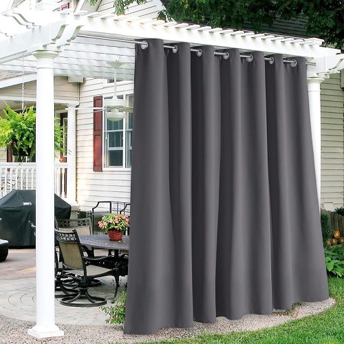 Outdoor Curtains for Patio | Blackout Waterproof Outside Curtains for Porch Pavilion Gazebo