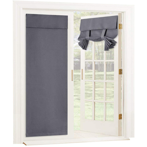 Blackout Door Curtains | Privacy Thermal Window Curtains for Patio French Door & Front Door