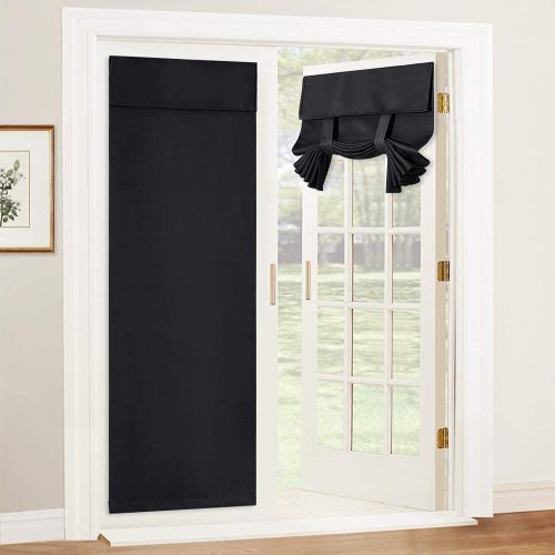 Blackout Door Curtains | Privacy Thermal Window Curtains for Patio French Door & Front Door