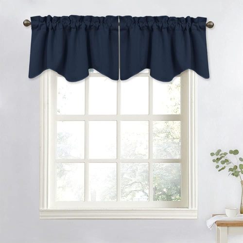 Kitchen Valance | Rod Pocket Café Curtains | Short Curtains Kitchen Curtains