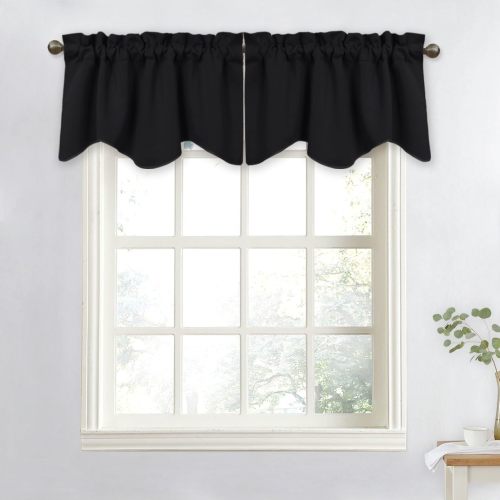 Kitchen Valance | Rod Pocket Café Curtains | Short Curtains Kitchen Curtains