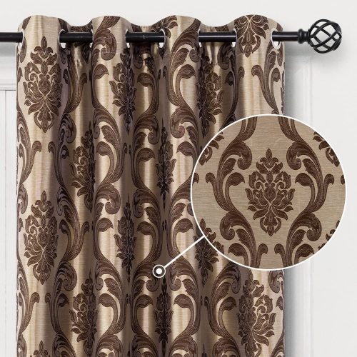 Fancy Jacquard Curtain for Living Room | Luxury Blackout Curtains for Bedroom | Blackout Drapes