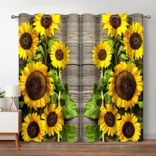 Digital Printing Blackout Curtains for Bedroom | Customizable Pattern Printed Curtains