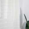 Faux Linen White Sheer Curtains | Rod Pocket Voile Curtains for Living Room | Curtain Factory ODM&OEM