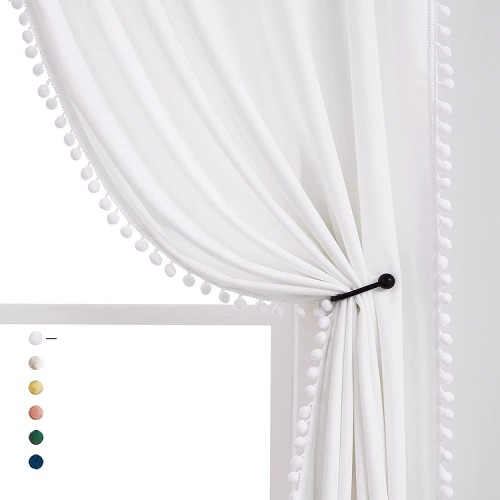 Chiffon White Curtains for Bedroom | Sheer Curtains for Living Room | Curtain Factory